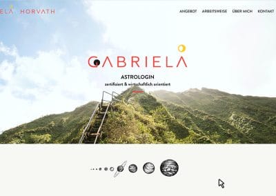 Branding & Website for astrologer Gabriela Horvath