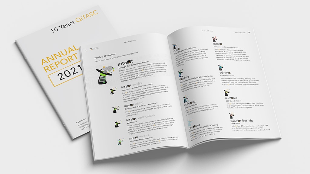 Test automation: Annual report layout & graphics