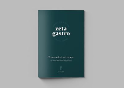 Communication concept & UX for zeta gastro e.U.
